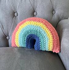 Sandfarvet Strukturpude